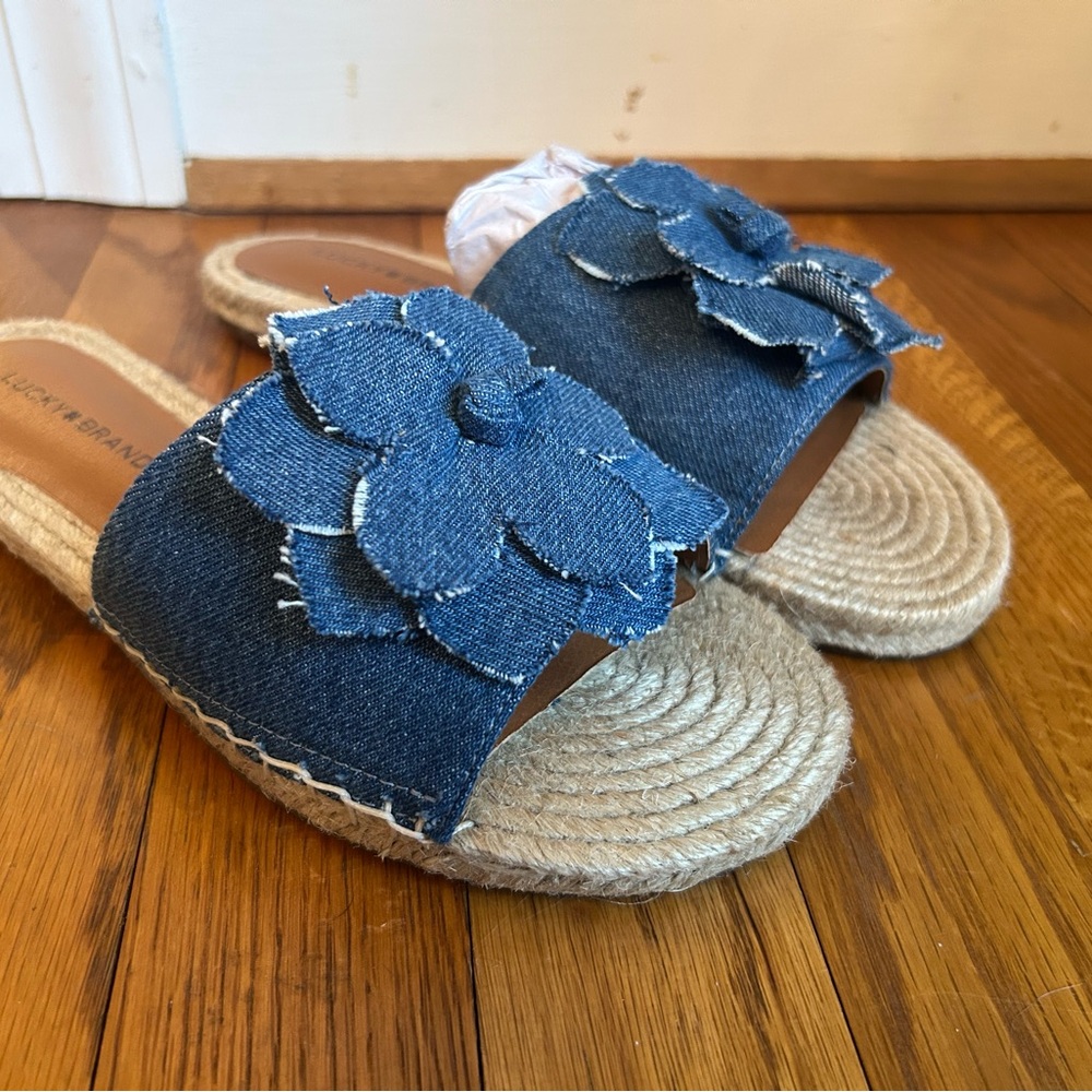 Lucky Brand Blue Floral Sandals